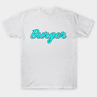 Burger Sticker T-Shirt